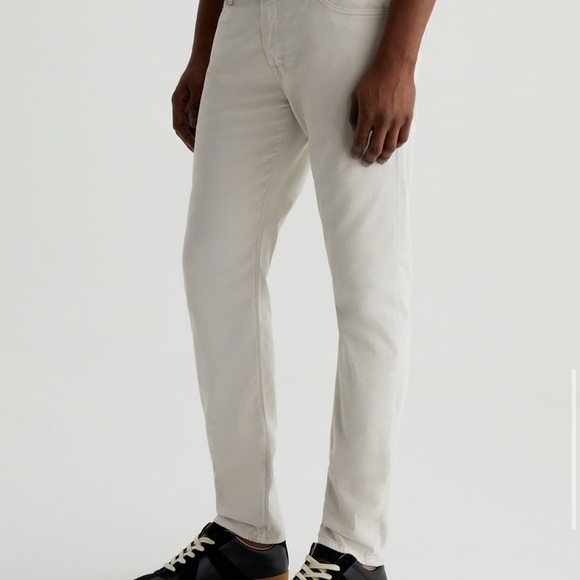 AG Adriano Goldschmied The Graduate White Pants Men’s 33x34 Cotton - Picture 5 of 12